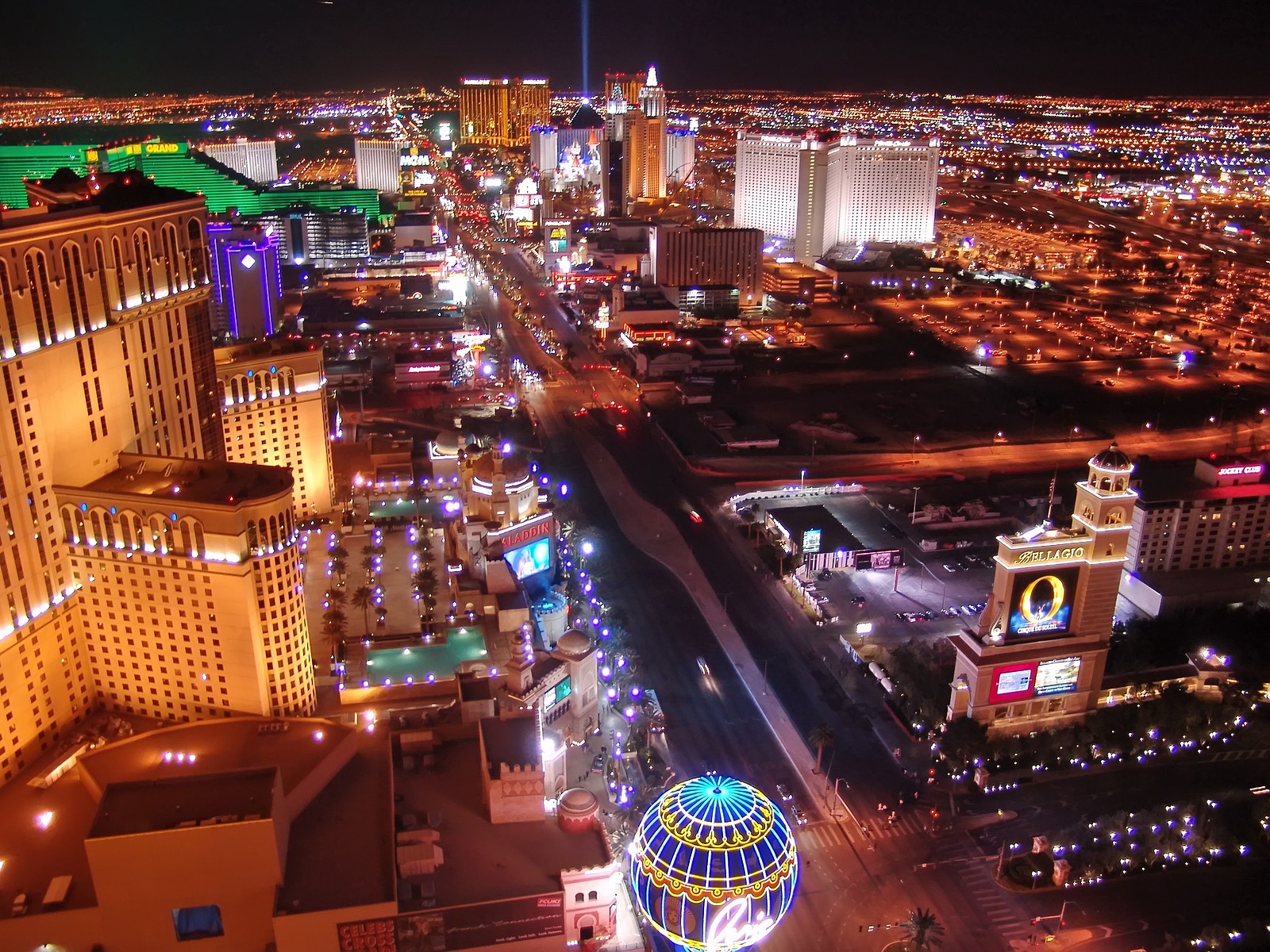 Las Vegas Night Panorama by Tripps Plus Las Vegas